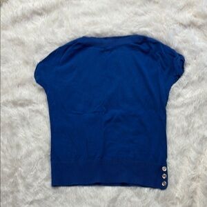Talbots Blue Short Sleeve Sweater